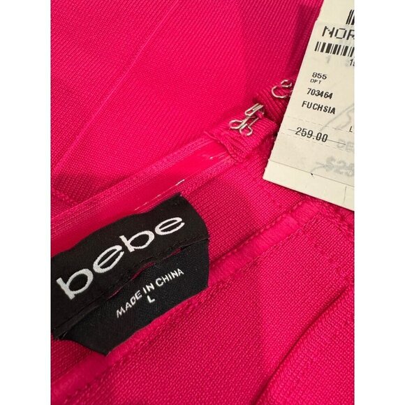 New bebe Women's Size L Luxe Bandage Strapless Gown Pink - Picture 3 of 13